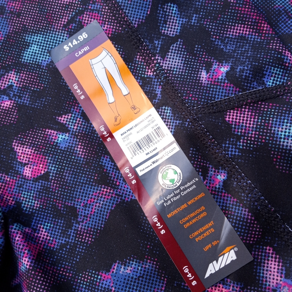 NWT Avia Capri Leggings size S (4-6) - Picture 7 of 11